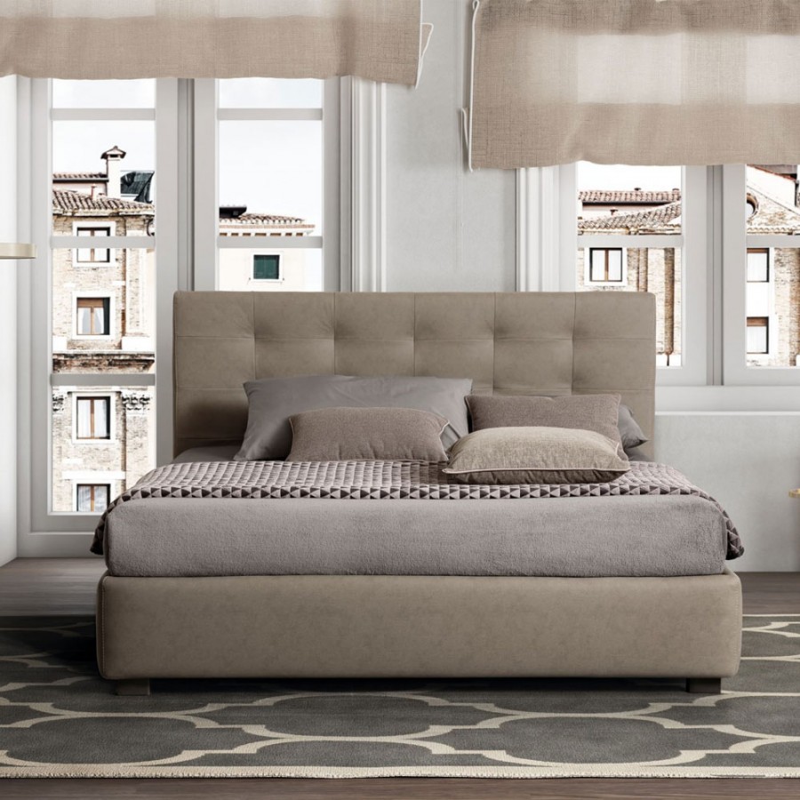 Pat matrimonial cu tapiterie Le Comfort, Tender
